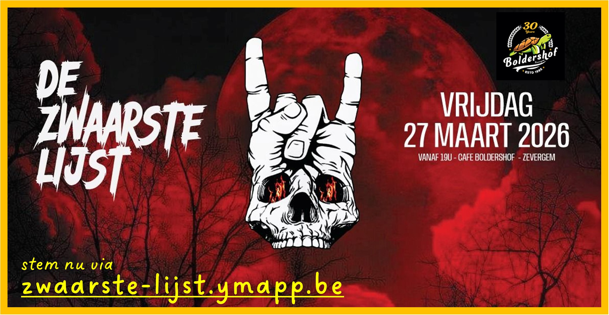 Affiche Zwaarste Lijst - 2026
